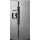 Café Built-In Side-by-Side Refrigerator - 21.9-cu ft - Stainless Steel - 36-in