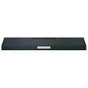 GE Profile Undercabinet Range Hood - Convertible Vent - 20-in D x 5 1/2-in H x 36-in W - Black Slate