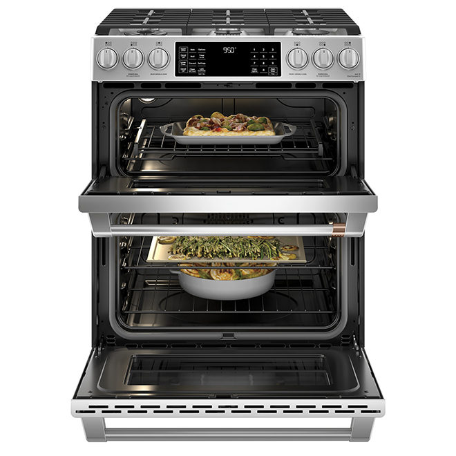 Café Stainless Steel 6.7-ft³ Double Oven Built-In  -Fuel Range