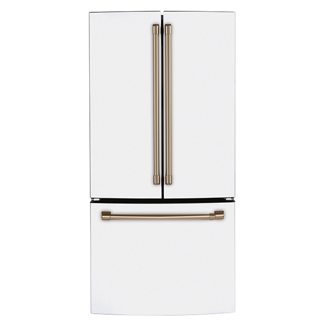 GE Café French Door Refrigerator - Energy Star - 33-in - 18.6-cu ft - White