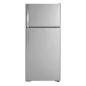 Réfrigérateur à congélateur supérieur GE, 16,6 pi³, acier inoxydable