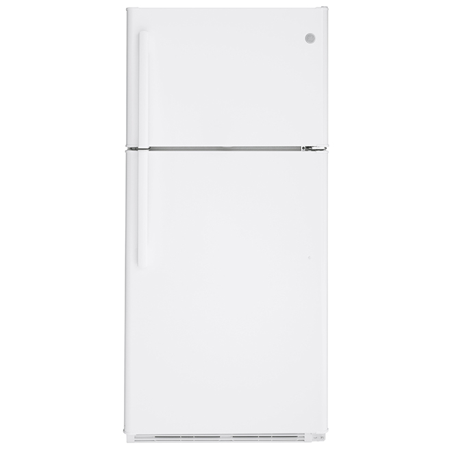 GE Top Freezer Refrigerator - 30-in - 18-cu ft - White