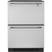 Café Stainless Steel Built-In Dual Drawer 5.7-ft³  Refrigerator