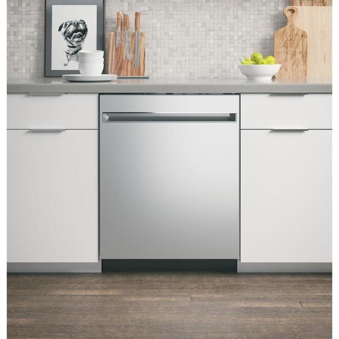 GE 24-In Built-In Dishwasher 51 dB with Top Control Stainless Steel ENERGY STAR®