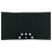 GE Profile Electric 36-in Cooktop with 5 Radiant Elements - Stainless Steel