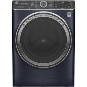 GE Appliances 5.8-cu ft High Efficiency Stackable Front-Load Washer - Sapphire Blue - Energy Star Certified
