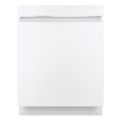 GE Built-in 24-in  51 dB Stainless Steel Interior Dishwasher - White