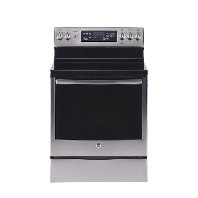 GE Profile Freestanding Electric Convection Range - 6.2 cu. ft. - Stainless Steel