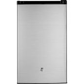 GE 4.4-cu ft Stainless Steel Freestanding Compact Refrigerator with Freezer Compartment