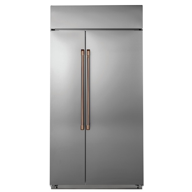 GE Café Customizable Side-by-Side Refrigerator Handle Kit - Brushed Copper