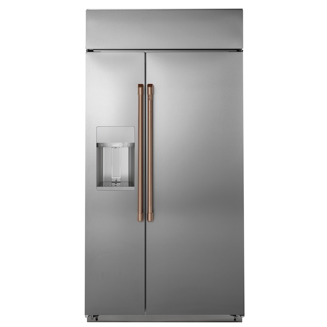 GE Café Customizable Side-by-Side Refrigerator Handle Kit - Brushed Copper