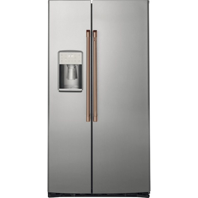 GE Café Customizable Side-by-Side Refrigerator Handle Kit - Brushed Copper