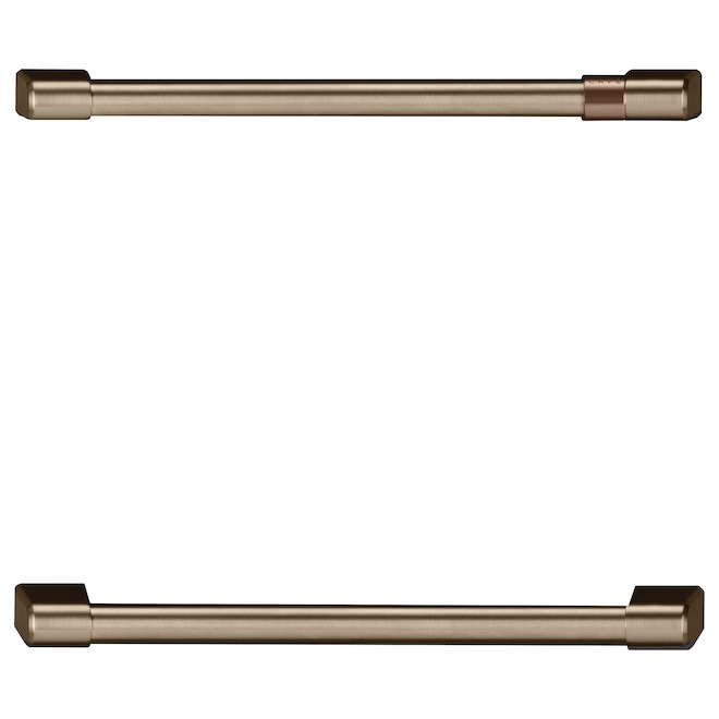 Café Undercounter Refrigerator Door 2-Handle Kit - Brushed Bronze