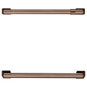 Café Undercounter Refrigerator Door 2-Handle Kit - Brushed Copper