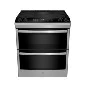 GE Profile 5-Element 4.3-cu ft/2.4-cu ft Self-Clean Double Oven Convection Electric Range - Stainless Steel (30-in)