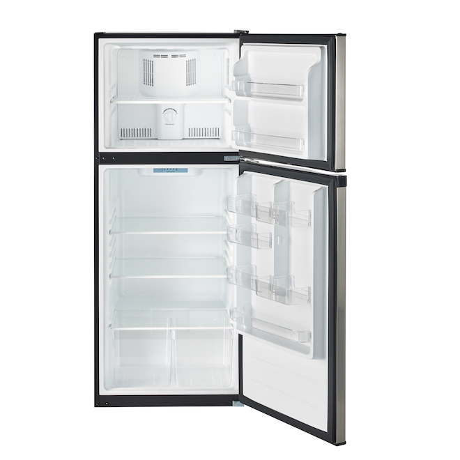 Moffat 24-in 11.55-cu ft Stainless Steel Top-Freezer Refrigerator