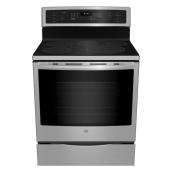GE Profile Free-Standing Induction Range with True Convection and Wi-Fi Connectivity - 6.2 cu ft - Stainless Steel