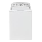 GE White 4.9 cu ft Top Load Washer with SaniFresh Cycle
