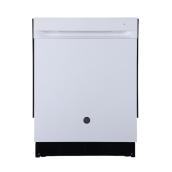 GE 52 dB Top Control 24-in Built-In Dishwasher White with Steam PreWash - ENERGY STAR®