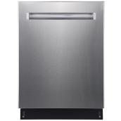 GE Profile Stainless Steel Built-In Top Control Dishwasher with Piranha Hard Food Disposer and Steam PreWash
