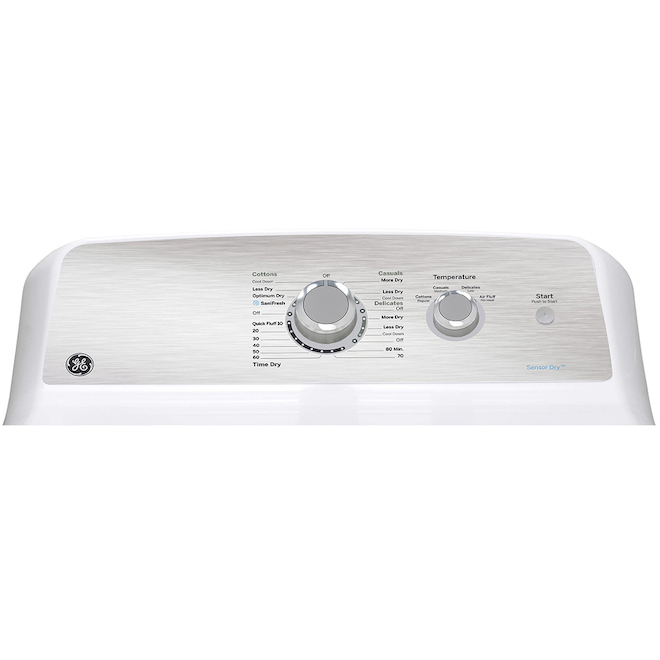 GE Appliances 7.2-cu ft Gas Dryer with SaniFresh Cycle (White)