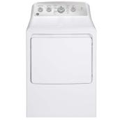 GE Appliances 7.2-cu ft Gas Dryer with Extended Tumble Option (White)
