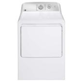 GE Appliances Designer Line 7.2 CFT Reversible Side Swing Door Electric Dryer White