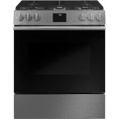 Café Gas 30-in Range with Convection - 6 Burners - Stainless Steel