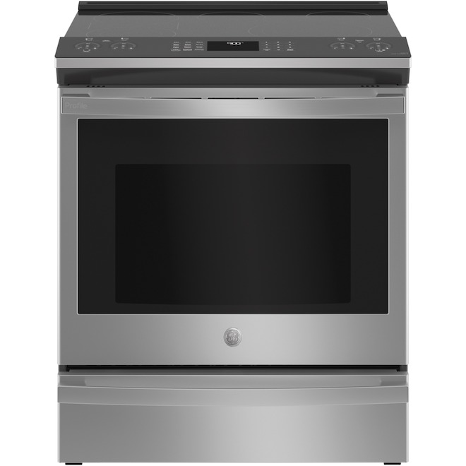 GE Profile 30-in 5-Burner Electric Range with Convection - Stainless Steel