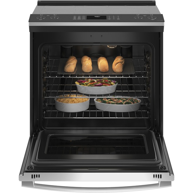 GE Profile 30-in 5-Burner Electric Range with Convection - Stainless Steel