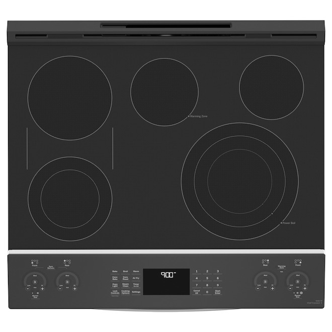 GE Profile 30-in 5-Burner Electric Range with Convection - Stainless Steel