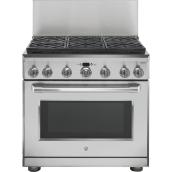 GE Appliances Fits 36-in Range Size For Use With Gas range Stainless Steel