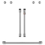 Café Fits Wall Oven Size 30-in 7 Piece Handle and Knob Kit Brushed Stainless