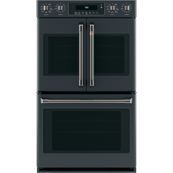 Café Fits Wall Oven Size 30-in 7 Piece Handle and Knob Kit Brushed Black