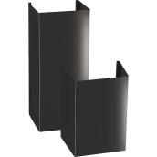 GE Appliances Extension Kit For Use With Wall Hood 2-Pack Stainless Black
