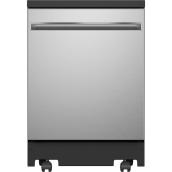 Lave-vaisselle portatif GE de 24 po (acier inoxydable) certifié Energy Star