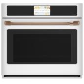 Café Wall Oven with Convection and WiFi - 30-in - 5 cu.ft. - Matte White