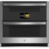GE Profile Self-Cleaning Convection Double Electric Wall Oven (Stainless Steel) 30-in