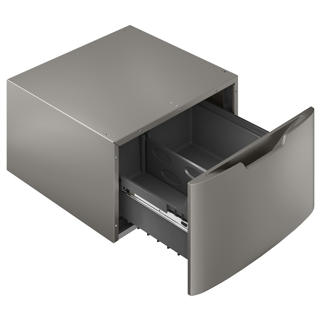 GE 16-in x 27.9-in Laundry Pedestal (Satin Nickel)