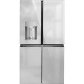 GE Café 27.4-ft³ Stainless Steel  4-Door French Door Refrigerator with Ice Machine