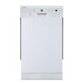 GE 18-in Compact Built-In Dishwasher 52 dB White Energy Star certified