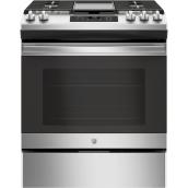 GE Built-In Gas Range - 5.3-cu.ft. - 15,000 BTU - 30-in - Stainless Steel