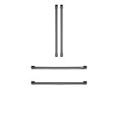 Café Handle Kit for Refrigerator - 32-in - Brushed Black - Set of 4