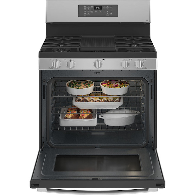 GE Profile Dual-Fuel Range - Wifi Connectivity - Convection - 30-in - Stainless Steel