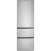 GE 24-in Bottom Freezer Refrigerator - 11.9-cu. ft. - Stainless Steel - ENERGY STAR Qualified