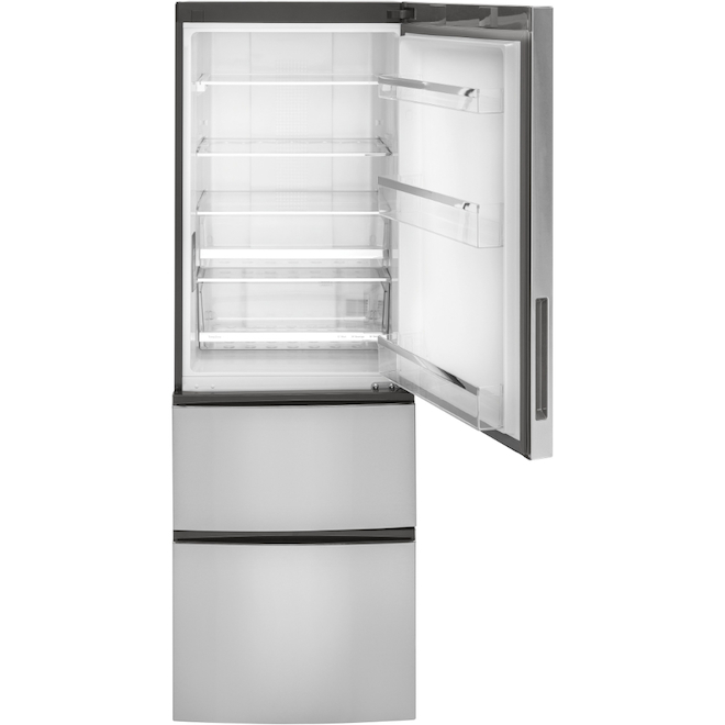 GE 24-in Bottom Freezer Refrigerator - 11.9-cu. ft. - Stainless Steel - ENERGY STAR®