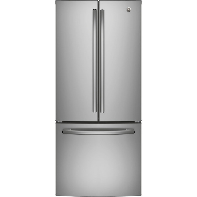 GE 30-in French Door Refrigerator Fingerprint-Resistant Stainless Steel