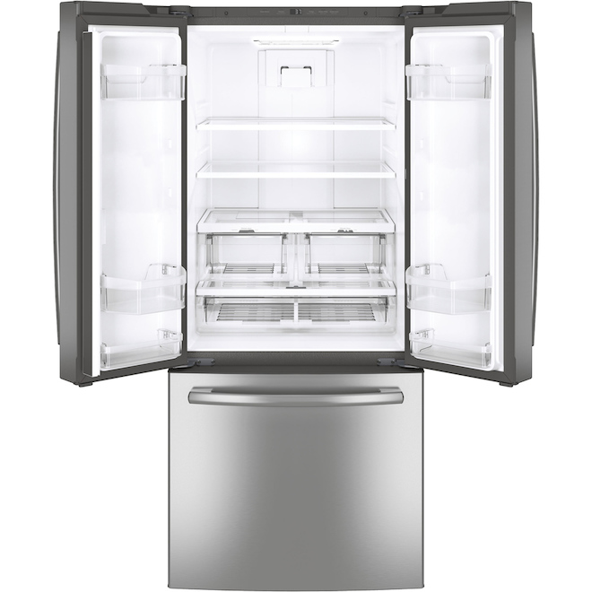 GE 30-in French Door Refrigerator Fingerprint-Resistant Stainless Steel