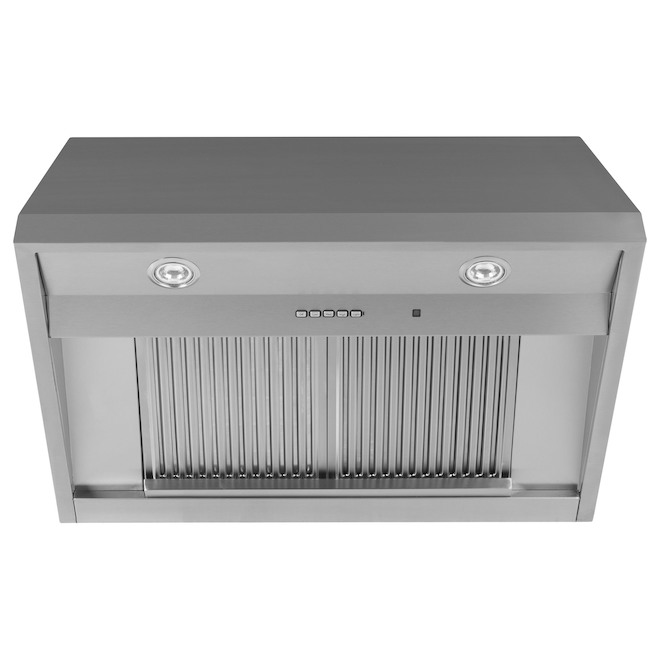 GE Convertible Stainless Steel Wall-Mounted Range Hood 30-in