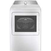 GE Profile Electric Dryer with Built-in Wi-Fi - 7.4-cu. ft. - White - ENERGY STAR Qualified